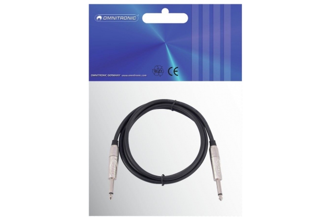 Cablu jack 6.3mm Omnitronic Jack cable 6.3 mono 1.5m bk ROAD
