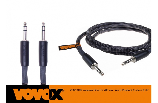 Cablu microfon de inalta calitate Vovox Sonorus Direct S TRS 200