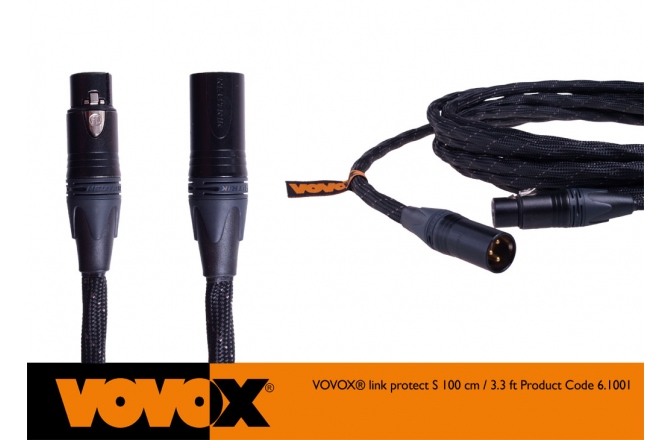 Cablu microfon ecranat Vovox Link Protect S XLR 100
