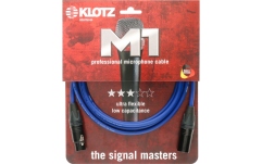 Cablu microfon profesional Klotz M1 professional microphone cable with XLR 3p F/M black by Neutrik® - 1 m