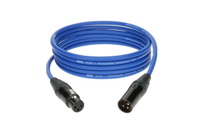 Cablu microfon profesional Klotz M1 professional microphone cable with XLR 3p F/M black by Neutrik® - 1 m