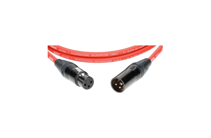 Cablu microfon profesional Klotz M1 professional microphone cable with XLR 3p F/M black by Neutrik® - 3 m