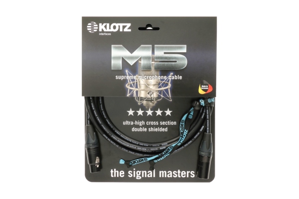 M5 supreme microphone cable with double shielding and XLR by Neutrik - cable carrier - 2 m