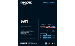 Cablu microfon profesional Klotz professional analog audio cable - balancedwith male XLR by KLOTZ to balanced jack plug - 0.6 m
