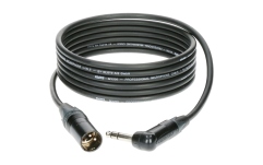 Cablu microfon profesional Klotz professional analog audio cable - balancedwith male XLR by Neutrik® to balanced jack plug angled - 10 m