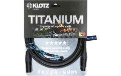 Cablu microfon profesional Klotz TITANIUM StarQuad microphone cableXLR with gold contacts by Neutrik® - cable carrier - 5 m