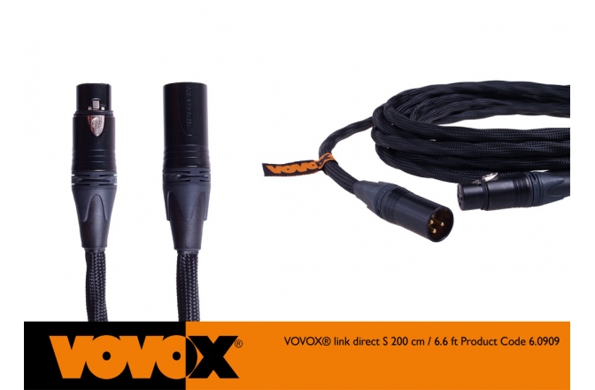 Cablu microfon Vovox Link Direct S XLR 200