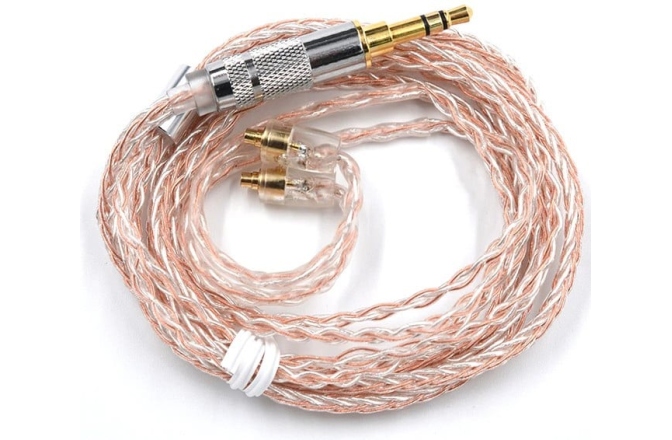 Cablu MMCX pentru casti<br /> KZ Acoustics Copper Silver Cable (MMCX)