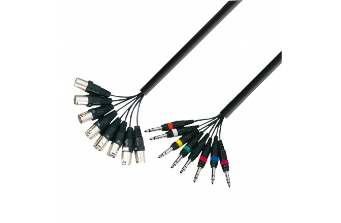 Cablu multicore Adam Hall 3Star Multicore 8 x XLR-TRS 5m