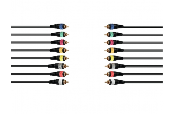 Cablu multicore Omnitronic Snake cable 8xRCA/8xRCA 15m