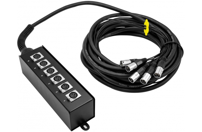Cablu multicore/stagebox Omnitronic Multicore Stagebox MUS-610 6IN 10m