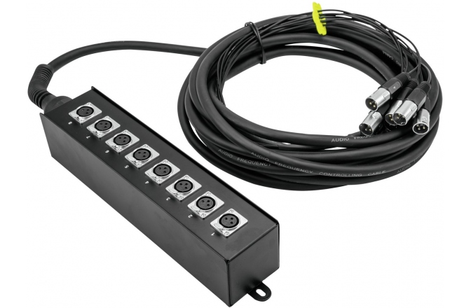 Cablu multicore/stagebox Omnitronic Multicore Stagebox MUS-810 8IN 10m