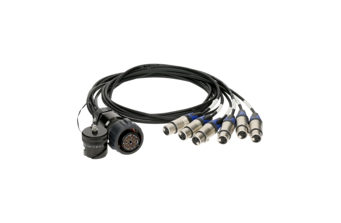 Cablu multipin profesional Klotz PolyLITE - RMP 19p F - 6x XLR 3p F - DOMF6-kanal - digital fanout - einzelmasse