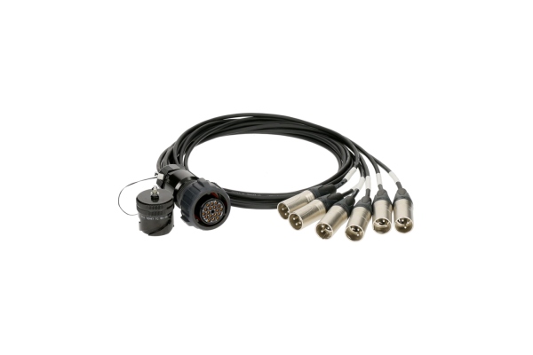 PolyLITE - RMP 19p F - 6x XLR 3p M - DOMM6-kanal - digital fanout - einzelmasse