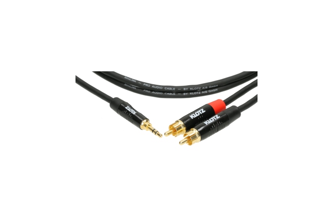 Cablu patch balansat Klotz MiniLink PRO Y cableTRS 3.5 mm - 2x RCA - 1.5 m