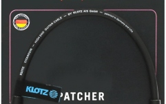 Cablu patch chitară premium Klotz supreme TITANIUM patch cable with angled jacks - 0.2 m