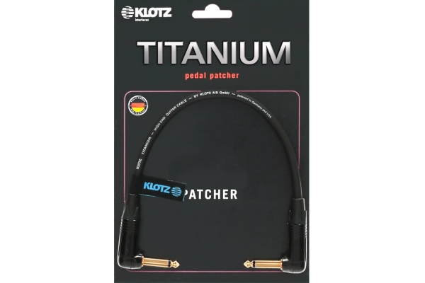 supreme TITANIUM patch cable with angled jacks - 0.9 m