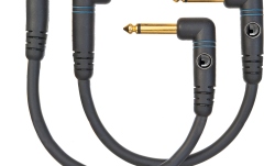 Cablu Patch Daddario Custom Series Patch Cable 2-pack Right Angle 0,15 m