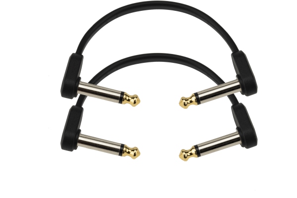 Flat Patch Cable 4in Right Angle Twin PK
