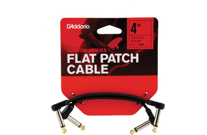 Cablu Patch Daddario Flat Patch Cable 4in Right Angle Twin PK