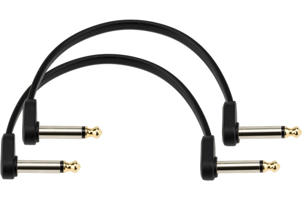 Flat Patch Cable 6in Offset Right Angle Twin PK