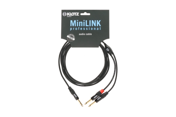 MiniLink PRO Y cable - insertTRS 6.3 mm - 2x TS 6.3 mm - 0.9 m