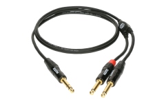 Cablu patch echilibrat Klotz MiniLink PRO Y cable - insertTRS 6.3 mm - 2x TS 6.3 mm - 1.5 m