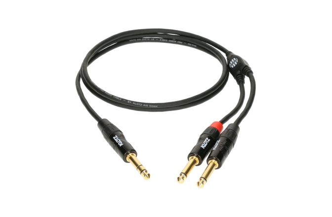 Cablu patch echilibrat Klotz MiniLink PRO Y cable - insertTRS 6.3 mm - 2x TS 6.3 mm - 1.5 m
