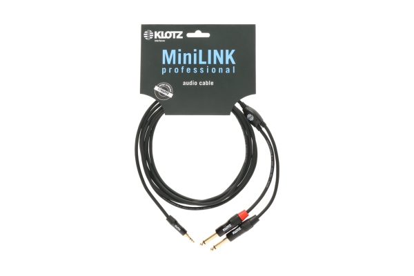 MiniLink PRO Y cableTRS 3.5 mm - 2x TS 6.3 mm - 1.5 m