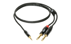 Cablu patch echilibrat Klotz MiniLink PRO Y cableTRS 3.5 mm - 2x TS 6.3 mm - 1.5 m