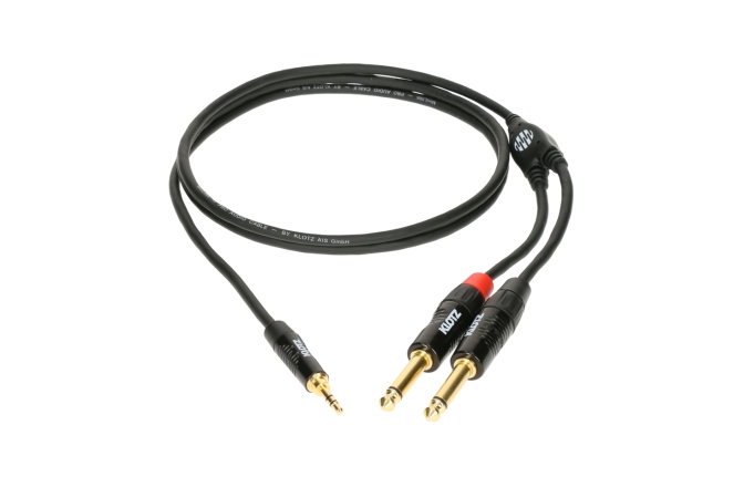 Cablu patch echilibrat Klotz MiniLink PRO Y cableTRS 3.5 mm - 2x TS 6.3 mm - 1.5 m