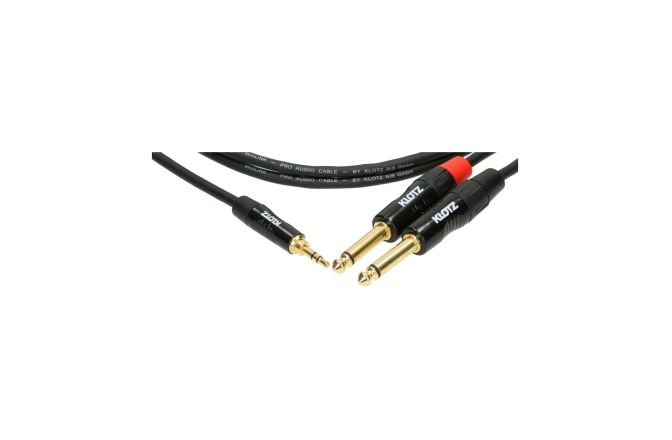 Cablu patch echilibrat Klotz MiniLink PRO Y cableTRS 3.5 mm - 2x TS 6.3 mm - 1.5 m