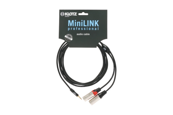 MiniLink PRO Y cableTRS 3.5 mm - 2x XLR M - 1.8 m