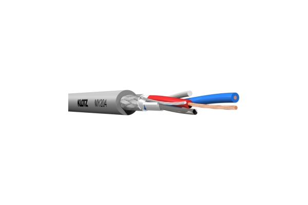 balanced patch and microphone cable high screen - PVC - grey -  300 m