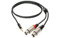 Cablu patch profesional Klotz MiniLink PRO Y cableTRS 3.5 mm - 2x XLR F - 1.8 m