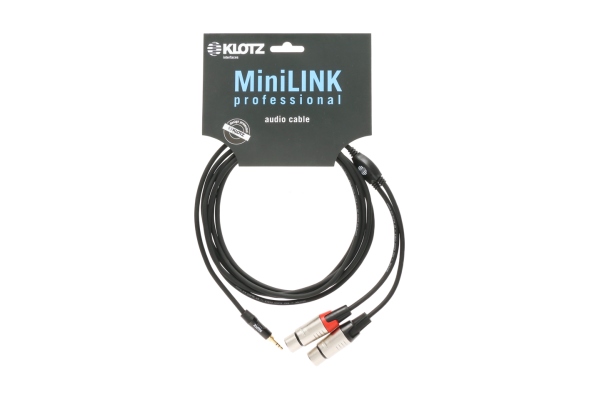 MiniLink PRO Y cableTRS 3.5 mm - 2x XLR F - 3 m