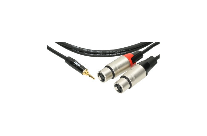 Cablu patch profesional Klotz MiniLink PRO Y cableTRS 3.5 mm - 2x XLR F - 3 m