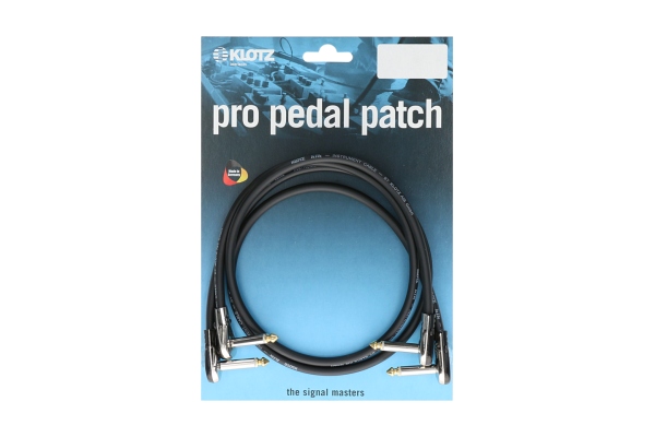 unbalanced pro patch cable angled -  pancake - 0.3 m - gold tip