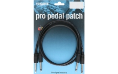 Cablu patch profesional Klotz unbalanced pro patch cablestraight / jack plug - 1.5 m - rubber sleeve (jack) - nickel-plated