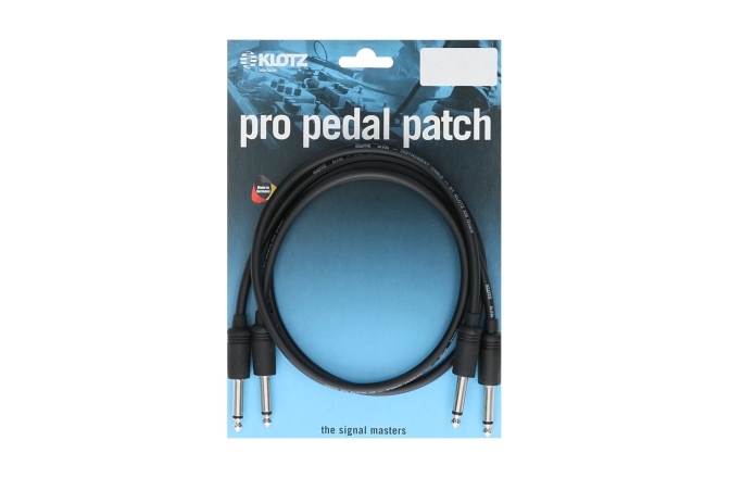 Cablu patch profesional Klotz unbalanced pro patch cablestraight / jack plug - 1.5 m - rubber sleeve (jack) - nickel-plated