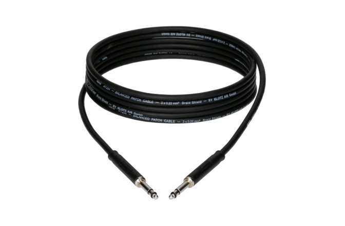 Cablu patch TT flexibil Klotz tiny telephone patch cable - blackTT Bantam - TT Bantam - cable carrier - 5 m