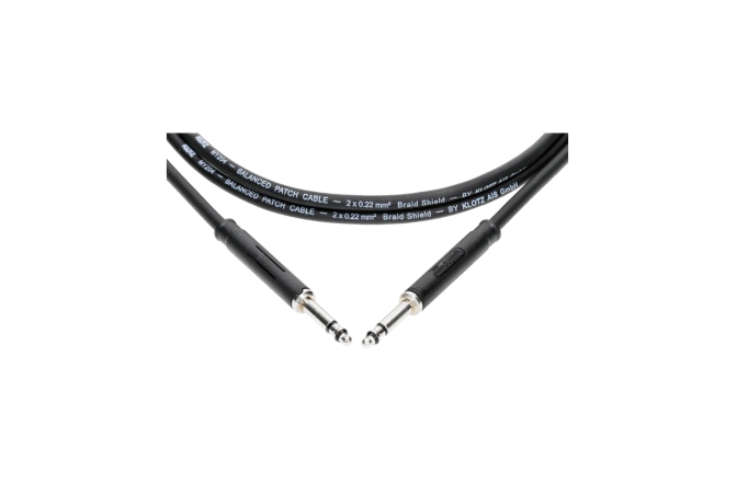 Cablu patch TT  Klotz tiny telephone patch cable - blackTT Bantam - TT Bantam - blister - 0.6 m