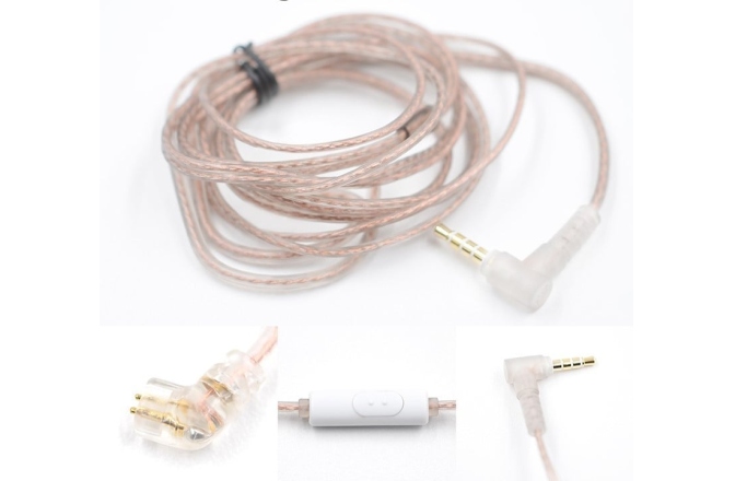 Cablu pentru casti in-ear KZ Acoustics Pink & Gold Cable C PIN MIC