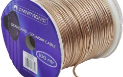 Cablu pentru difuzoare pasive Omnitronic Speaker Cable 215 Clear