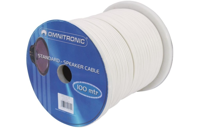Cablu pentru difuzoare pasive Omnitronic Speaker Cable 215 White