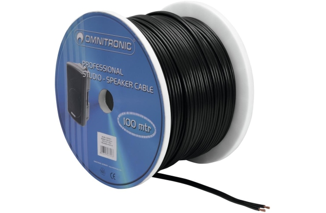 Cablu pentru difuzoare pasive Omnitronic Speaker Cable 225 Black