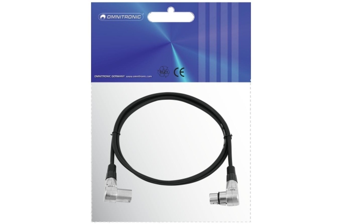 Cablu pentru microfon Omnitronic Mic Cable XLR Angled 1.5m