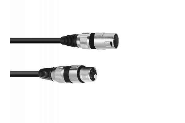 XLR cable 3pin 0.2m bk