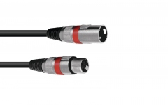 Cablu pentru microfon Omnitronic XLR cable 3pin 1.5m bk/rd