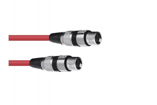 XLR cable 3pin 1,5m rd